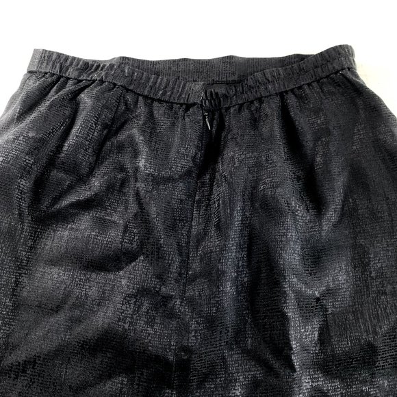 Adrianna Papell Womens Skirt Size 6 Black Silk Lined Dressy Pencil - Picture 4 of 6